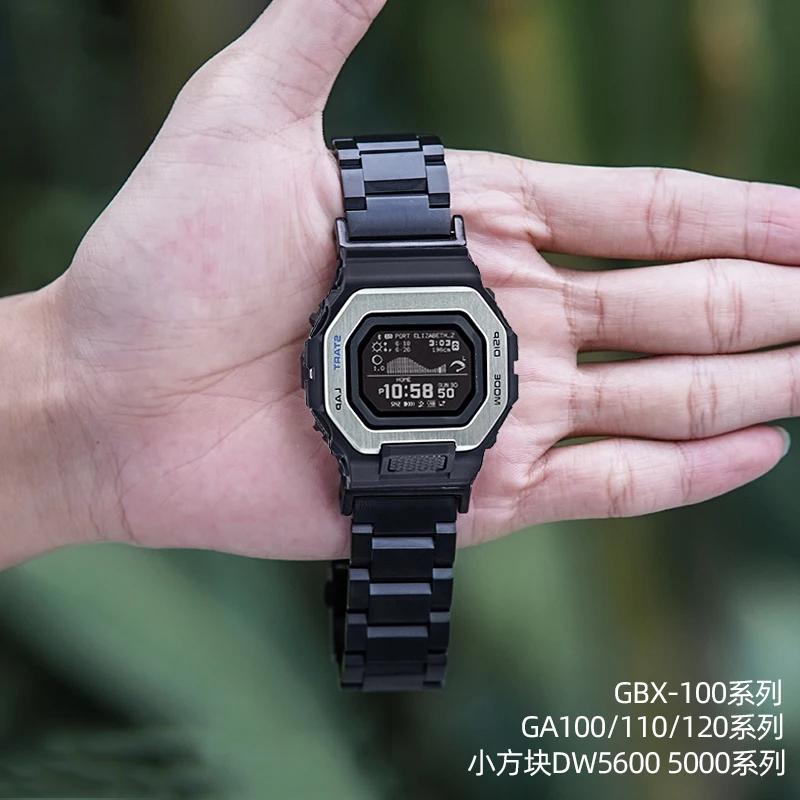 Фото Ремешок из нержавеющей стали для Casio серии GBX100 GA100 GA110 DW5600 DW5000 M5610 №1