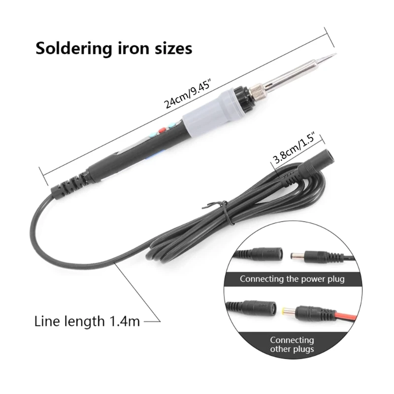 Digital Display Electric Iron Internal Heating Low-Volt DC12v 24v LCD Solder soldering iron electric soldering iron soldering iron kit soldering iron set