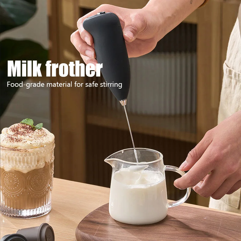 Electric Milk Foamer Aerolatte Handheld Stainless Steel Milk Foam Beater Mini  Blender Coffee Foam Milk Stirring Kitchen Whisk