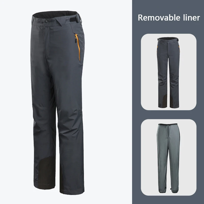 outdoor-ski-snowboard-and-double-board-warm-trousers-fleece-pants-removable-liner-men's-women's-outdoor-hiking-trousers-winter