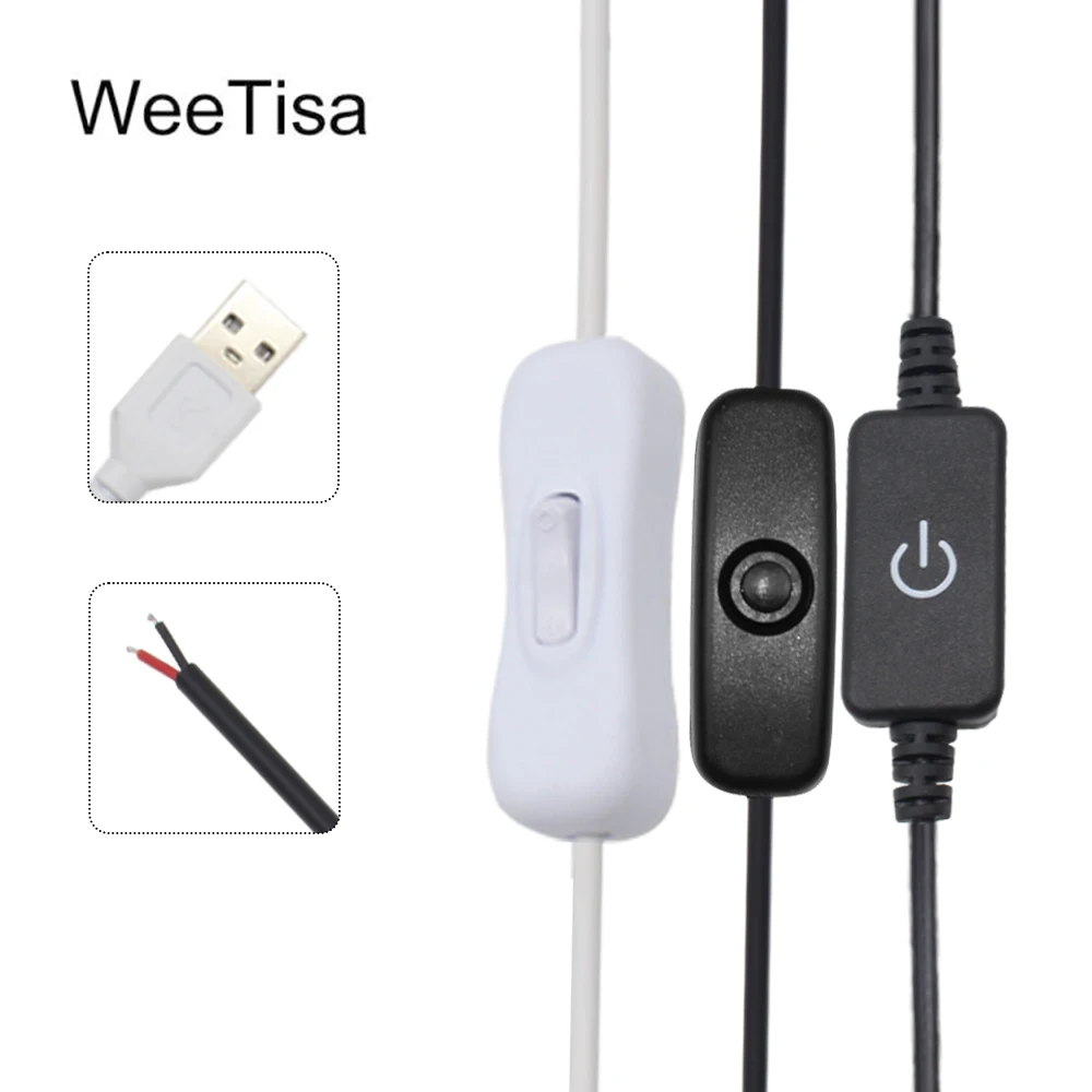 304-501-On-Off-Light-Inline-Switch-DC-5V-1M-USB-Power-Cords-Charging ...