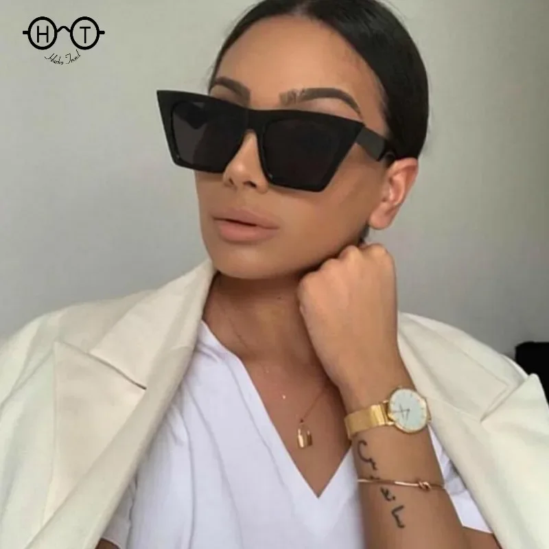 

2023 new brand HARKO sunglasses Square glasses Personalized cat eyes Colorful sunglasses sunglasses uv400 for women men