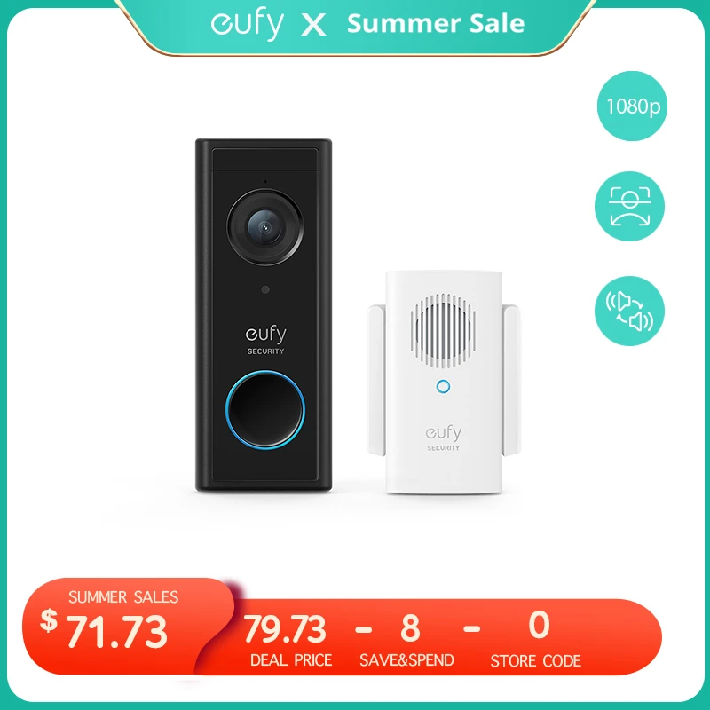 Eufy Security Battery Video Doorbell Kit Wirefree Doorbell Wireless