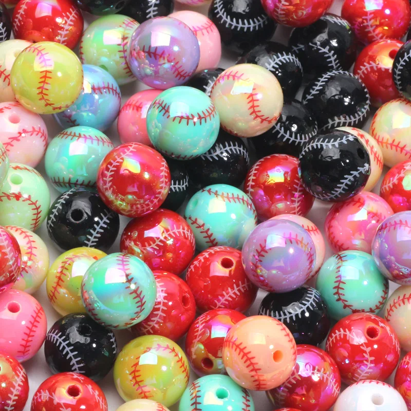 Lot De 200 Perles De Sport En Acrylique Pour La Fabrication De