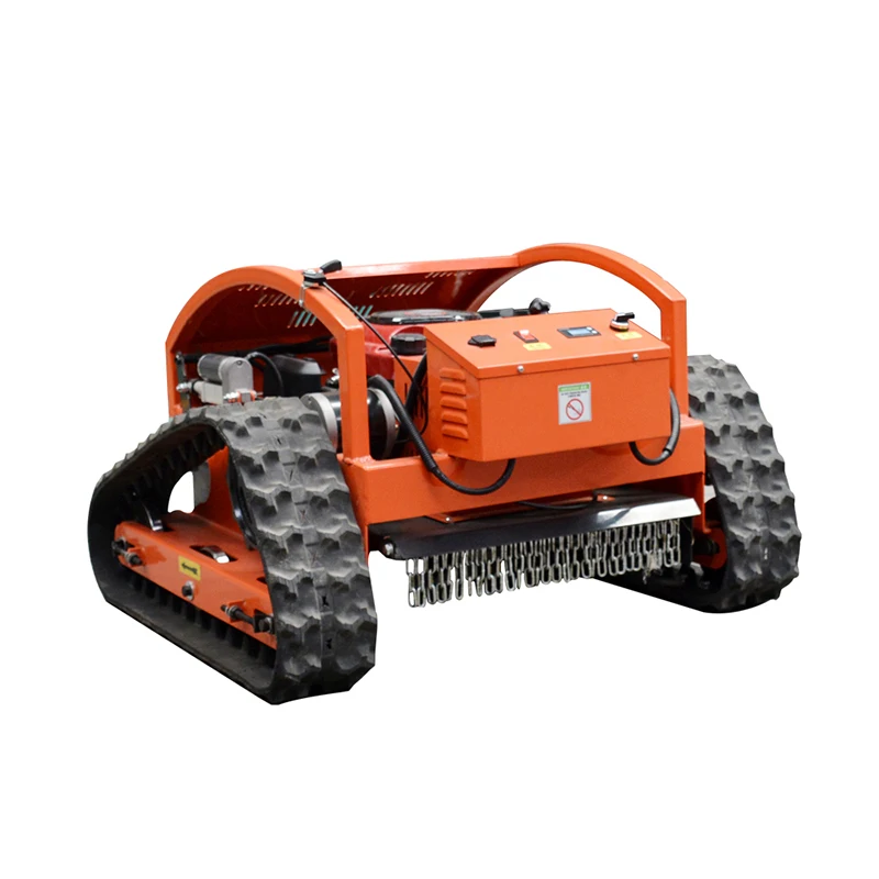 Crawler Robot Lawn Mower Self Propelled Remote Control Walking Tractor Garden Grass Cutting Machine Automated customized