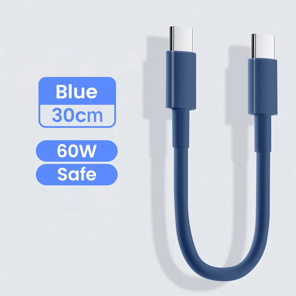ตัวเลือกสินค้า สายชาร์จ USB-C เร็วแรง 0.28 เมตร ชาร์จ PD60W ได้ทุกแบรนด์