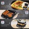 Swoden 10 in 1 Panini Press Sandwich Maker, 1600W Electric Indoor Grill with Non-Stick Double Sided Plates, LED Touch Screen, In 3