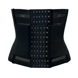 Sleek Waist-Slimming Tummy Control Shapewear Corset Belt - M (Black)