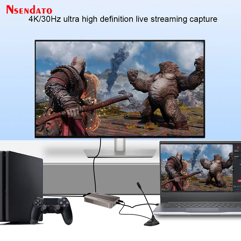 Ezcap366 GameLink RAW Plus HDMI Video Capture Card 4K USB 3.2 Type CHDMI Audio Video Recorder With 3.5mm Line For PC Live Stream