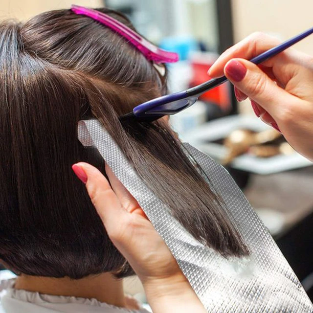 15cm*9m Salon Hair Aluminum Foil，Professional Embossed Hair Foil Roll Hair  Coloring Highlighting Foils for Bleaching Hair Salon - AliExpress