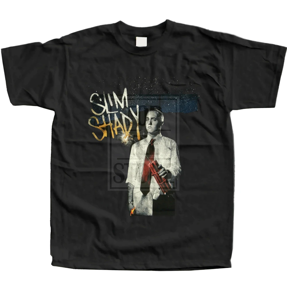 

Eminem Sun Slim Shady Shirt Men Tshirt Hip Hop Clothing Tshirts 3D Print T Shirt Black Of White T Shirts Big Size Men