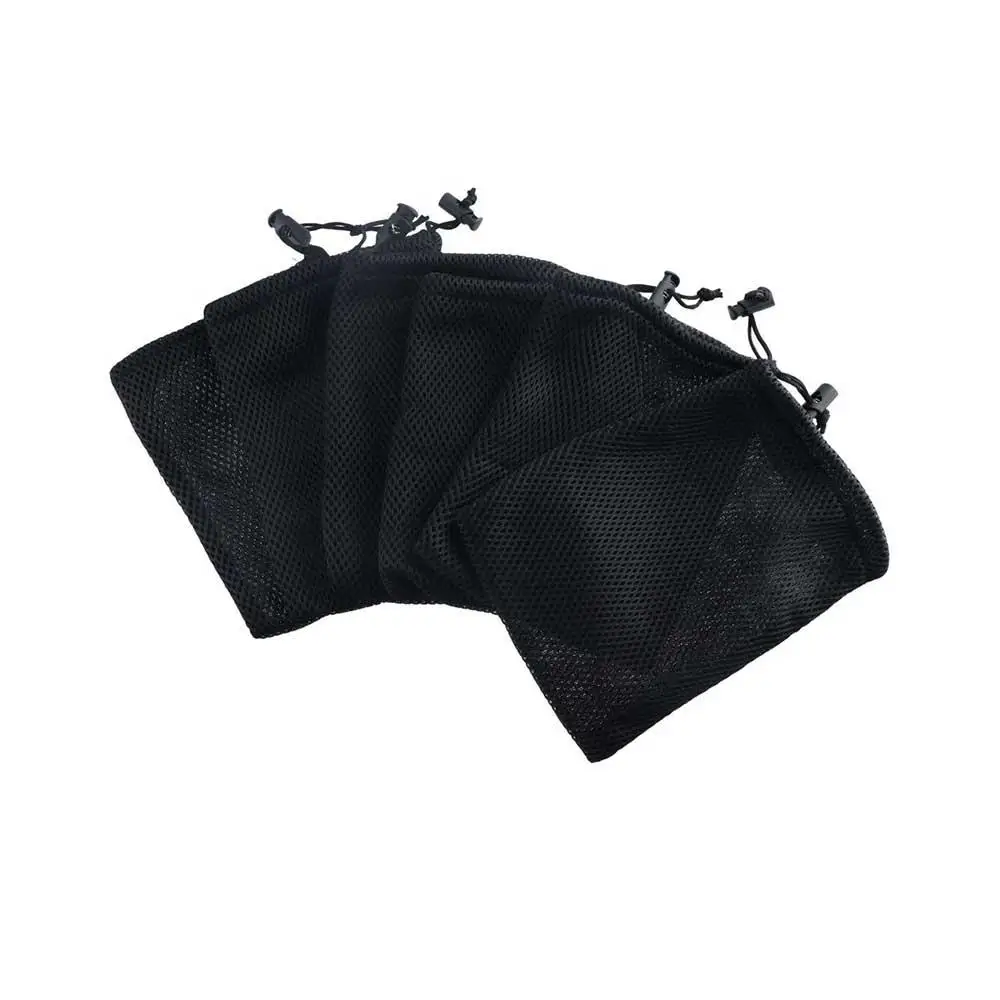 파우치 휴대폰 이어폰 USB 케이블 메쉬 드로스트링 파우치 드로스트링 수납 ..