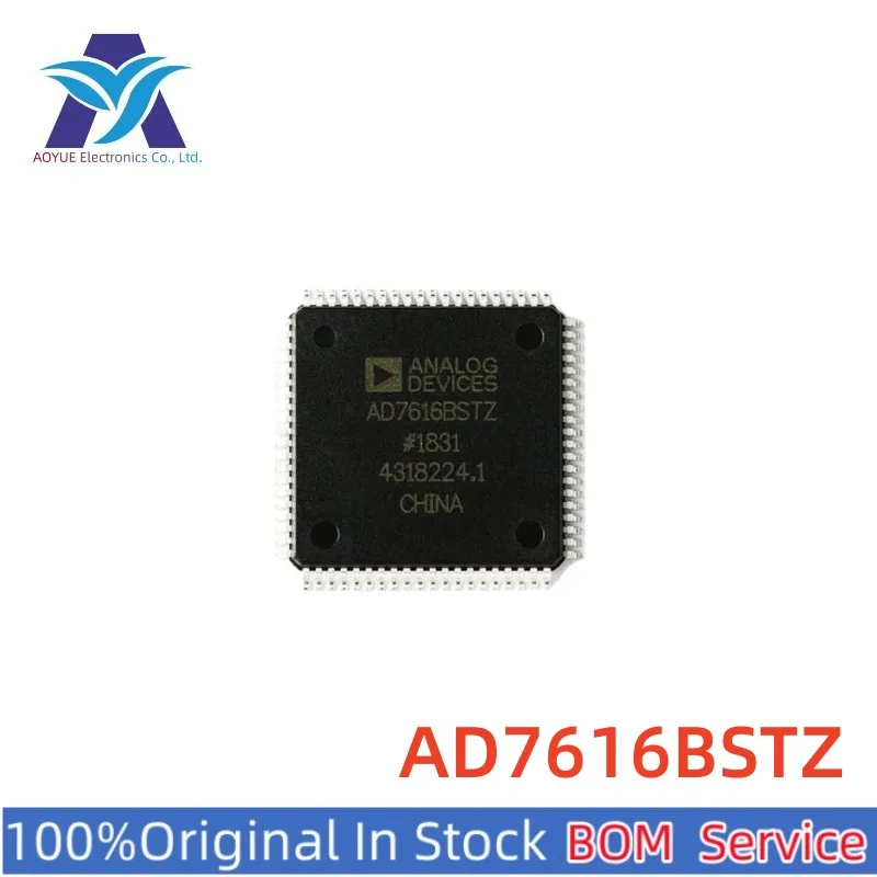 

Новый оригинальный в наличии IC AD7616BSTZ AD7616 LQFP80 ADI аналогово-цифровой преобразователь чип ADC IC MCU один стоп BOM сервис