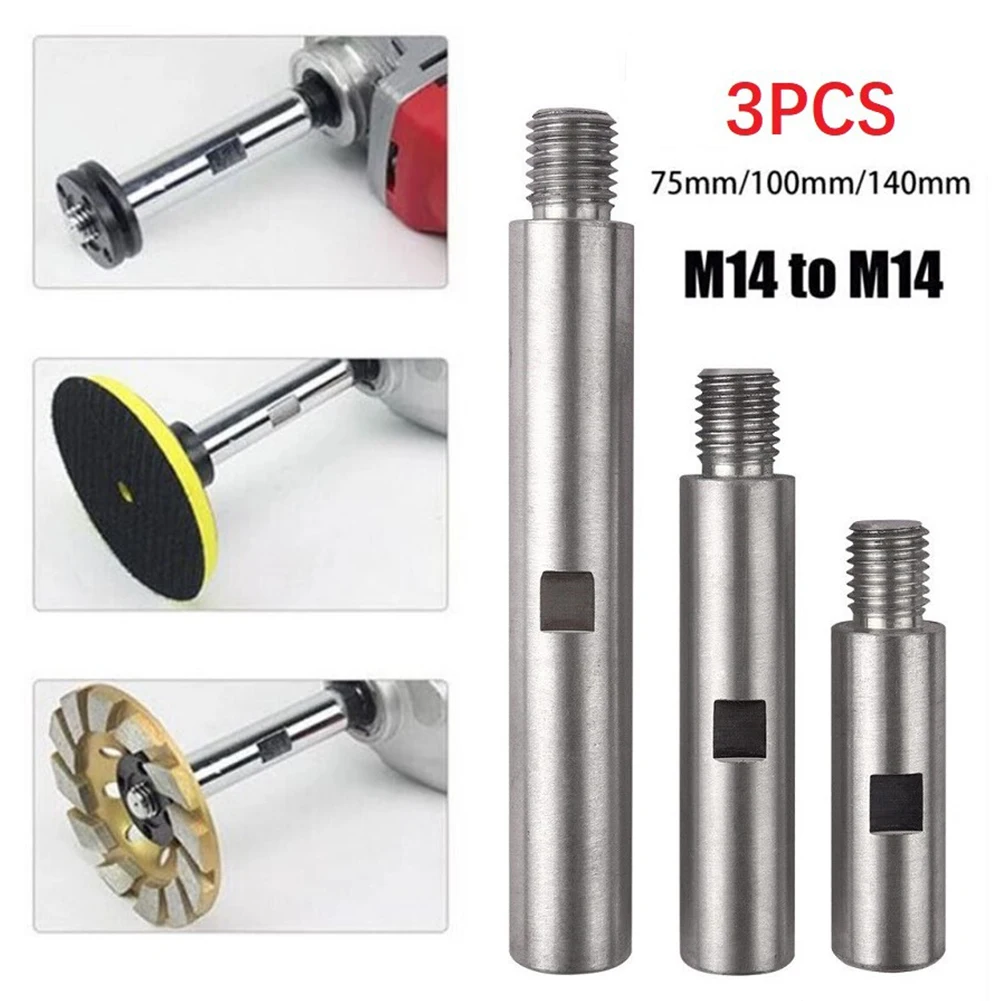 

Extension Rod Connecting Rod 100mm 140mm 75mm Adapter Rod Aluminum Alloy Easy Installation Extension Shaft M14
