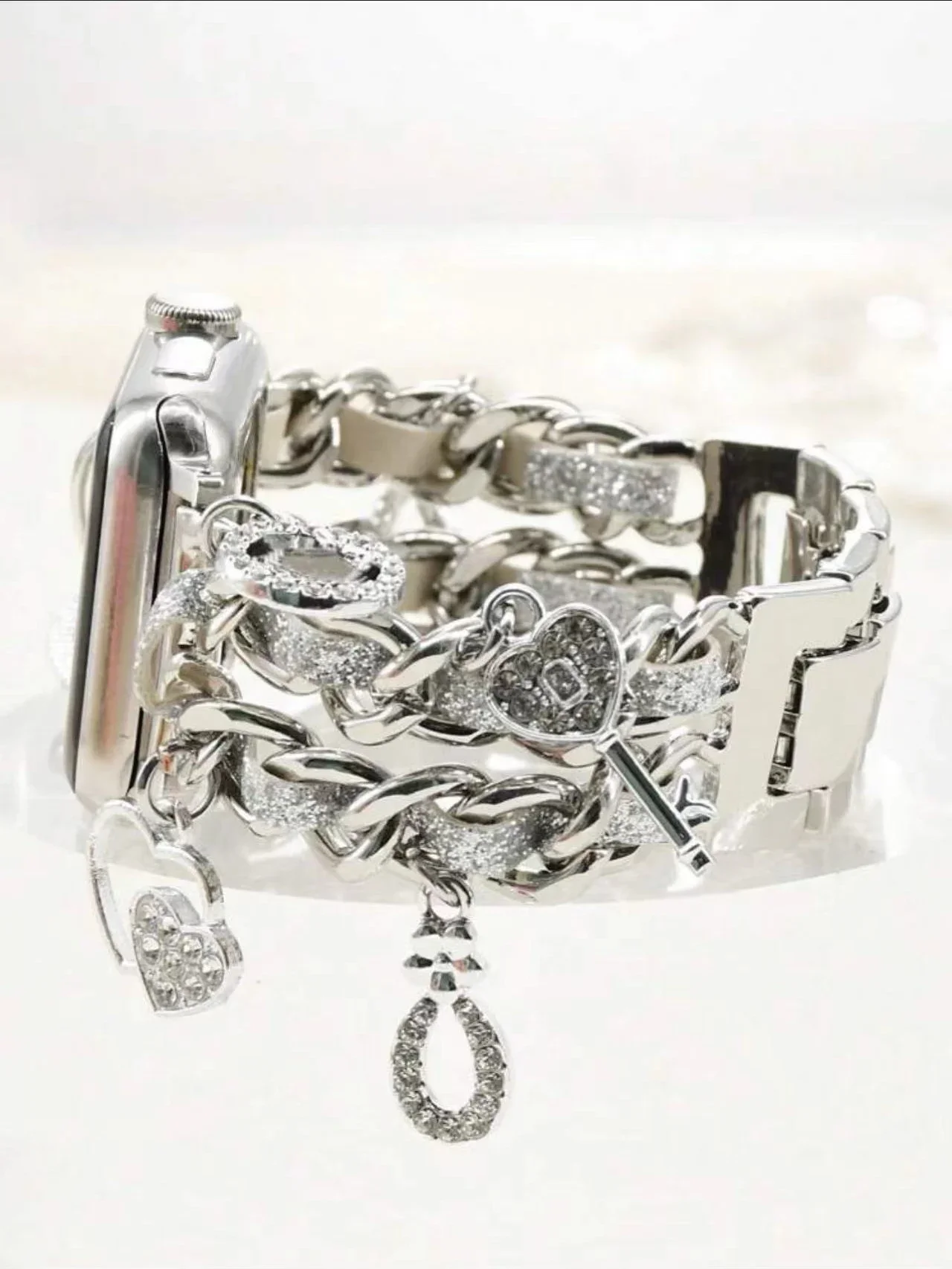 Elegant Metal Bracelet Link Strap for Women - Premium Watch Band Replacement