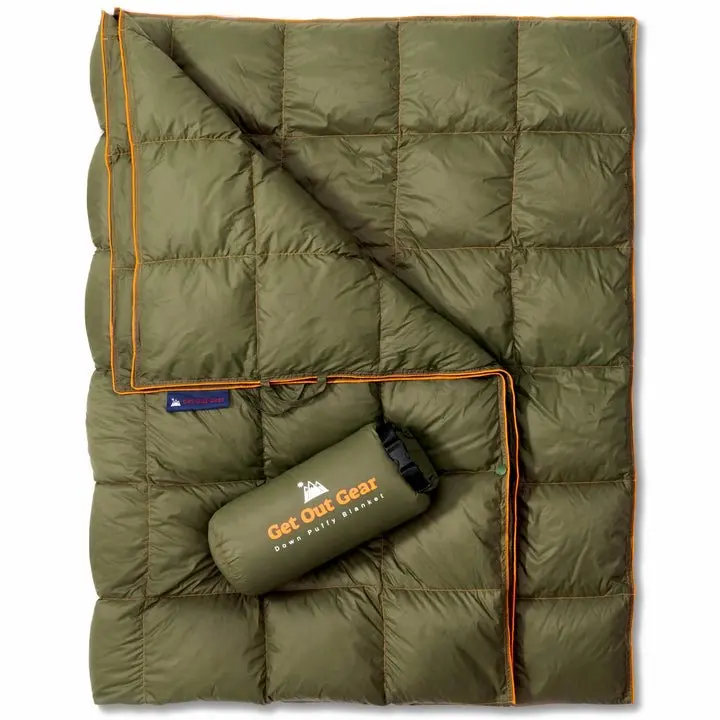 Puffy, Packable, Lightweight & Warm Camping Blanket - Ideal for Outdoors, Travel, Stadium, Festivals, Beach, Hammock | 650 Fill 2