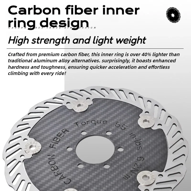 Lightweight Carbon Fiber Floating Brake Disc Rotor