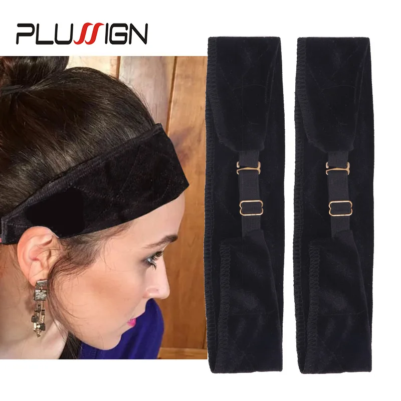 Plussign 5pcs Velvet Wig Grip For Fix Wigs No Slip Wig Head Band With  Adjustable Elastic Band Begie Skin Black Color Wig Strap - Wig Band -  AliExpress