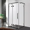 Hot Sale High Quality Metal Frame Free Standing Tempered Glass Shower Door Stainless Steel Hinge Pivot Shower Door 1