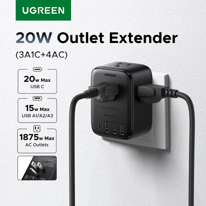 UGREEN 20W Power Strip 1