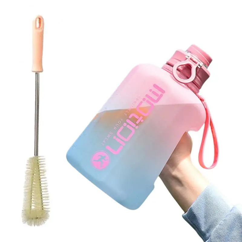 

Leak-proof Design Children's Water Cup Great For Outdoor Sports Portable Water Cup Matching Cup Brush Easy To Carry Sports Cup