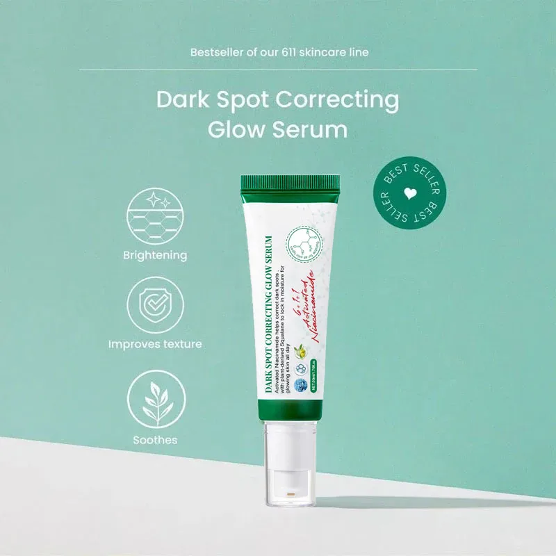 50ml Dark Spot Correcting Glow Serum Effectively Improves Dull Face Moisturizing Whitening Brighten Gently Soothe Serum 4