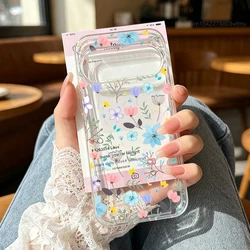 Fresh Flowers Printed Clear Phone Case - Stylish Protective Cover for Google Pixel 8 Pro (-1)