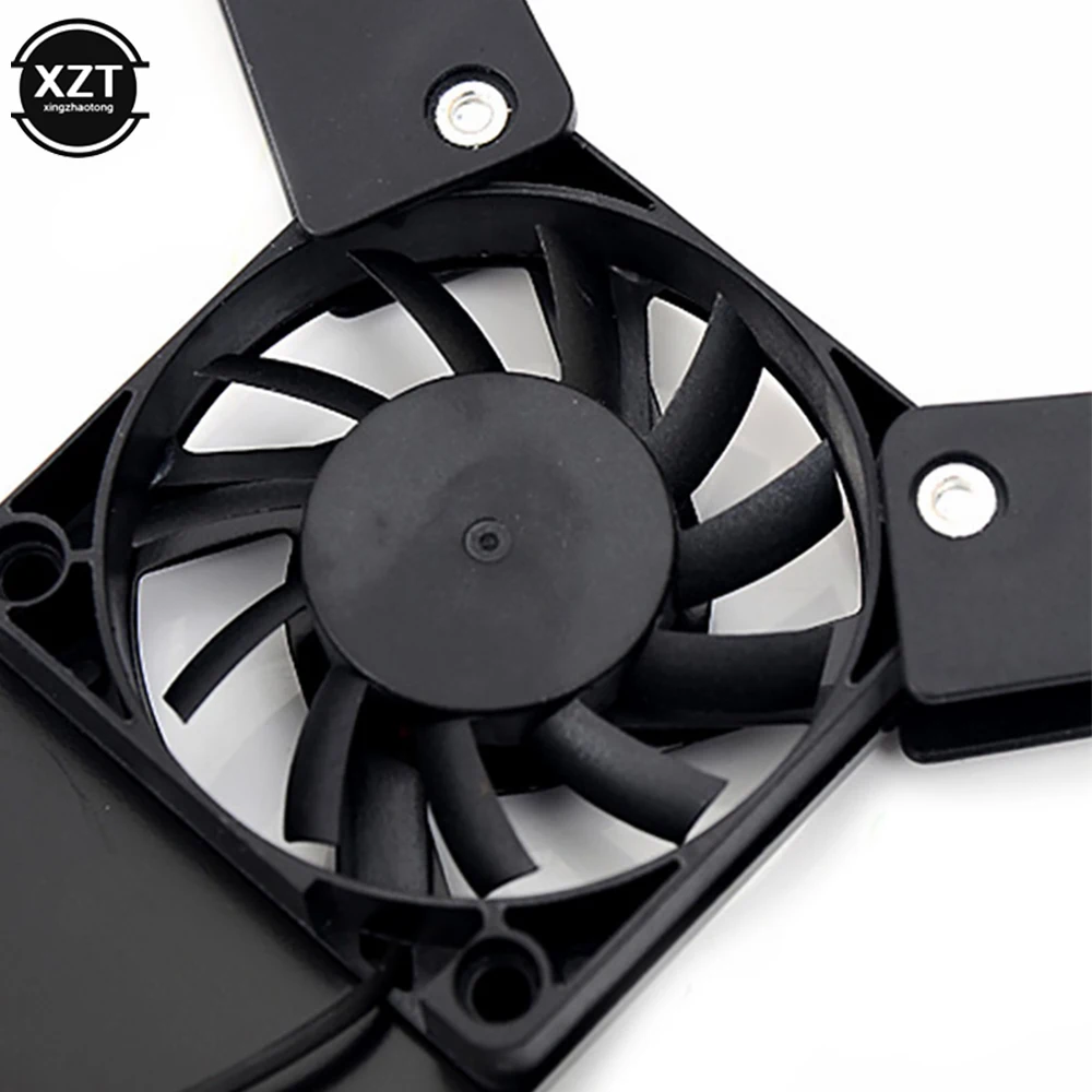 Rotatable USB Fan Cooling Pad 2 Fans Cooler Notebook Stand For 10-17" Laptop 1Pcs