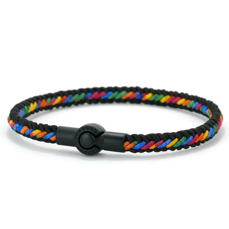 Noter Langlebiges ethnisches Seilarmband für Männer, 5 Farben erhältlich, hautfreundlich, schweißabsorbierend, Sportarmband, Armreif Pulseria Homme – Detail 10