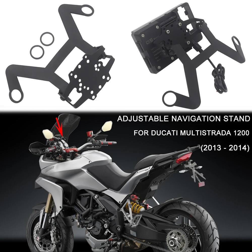 

Аксессуары для мотоциклов, подставка-держатель для телефона, планшетовый кронштейн для GPS для Ducati Multistrada 1200 2015-2017