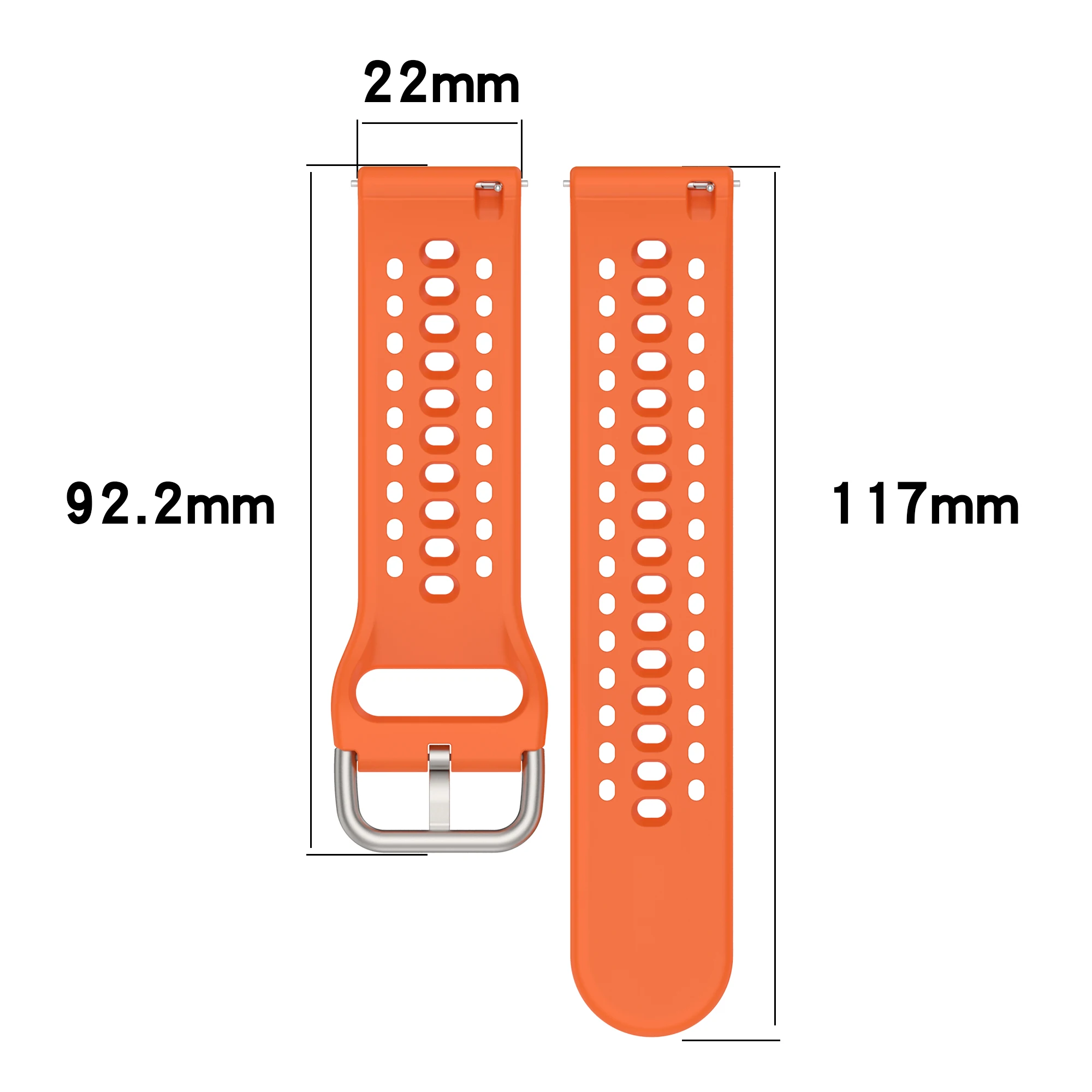 Enhanced Silicone Sport Band for Smartwatch - Breathable Strap Accessory