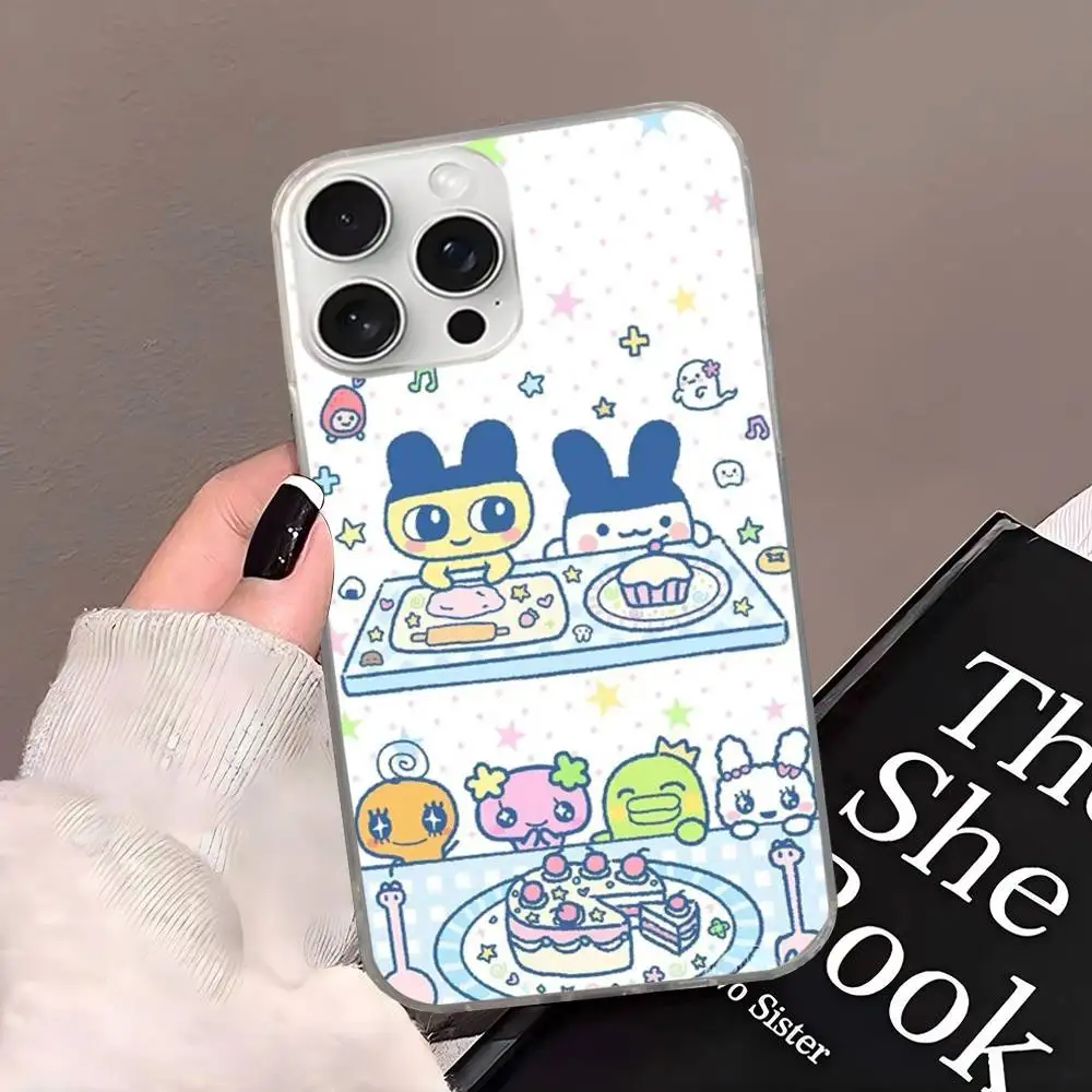 Kawaii Tamagotchi Mametchi Satin Glossy Colorful Phone Case
