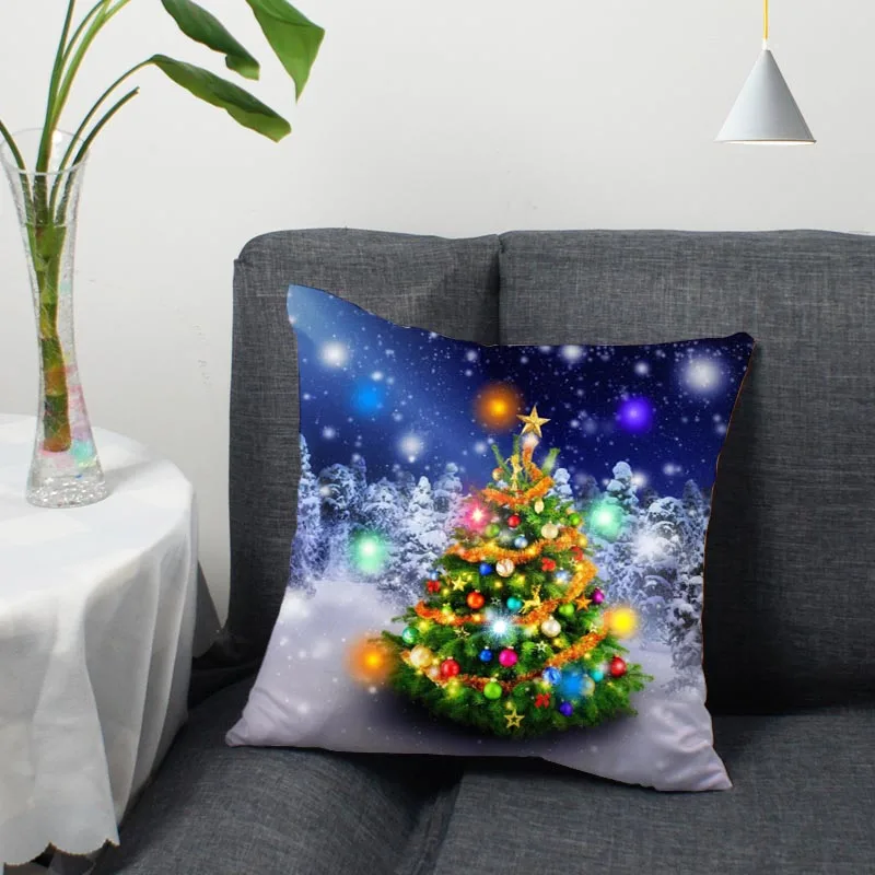 Santa Pillow LED Light Christmas 2024 Novelty Ornament Polyester ...