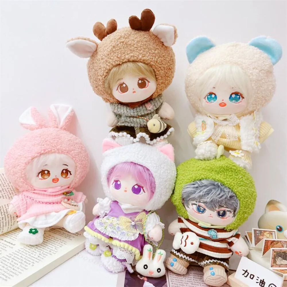 

Animals Hat 20cm Cotton Doll Hat Soft Clothes Headgear Star Doll Headgear Deer Beanies Caps No Attributes Dolls Hat