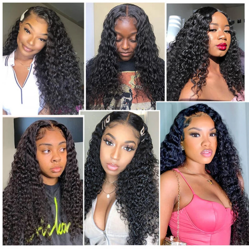 30Inch Indian Deep Wave Human Hair Bundles Unprocessed Raw Virgin Weave Extensions
