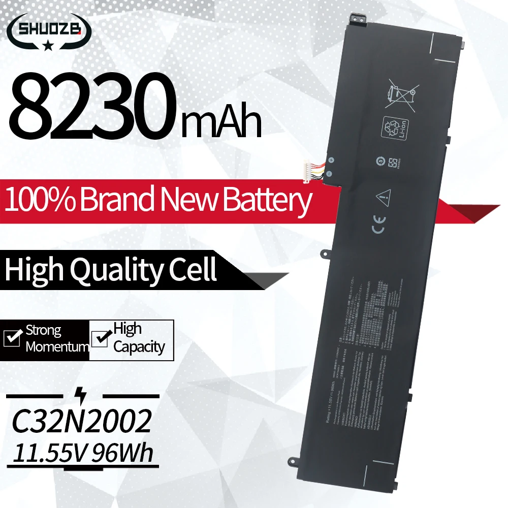 Nova C32n2002 Bateria do Portátil para Asus Zenbook Pro 15 Ux535 Ux535li Ux564ph Flip 15 Ux564eh Ux564ei Ux535li 0b20003770000 11.55v
