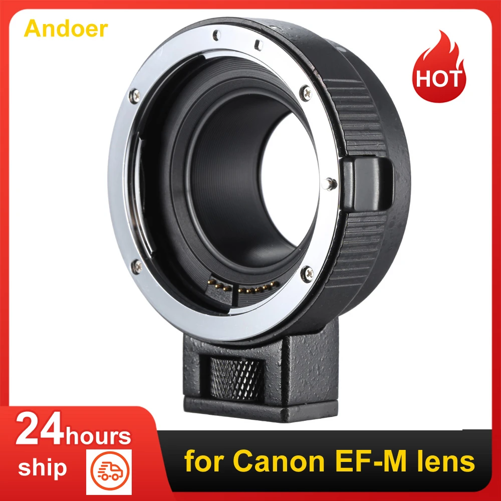 Andoer EF EOSM レンズマウントアダプタサポート自動露出オートフォーカス自動キヤノン EF のための開口部/EF S シリーズレンズ EOS  M EF M M2 M3|lens mount adapter|mount adaptereos m - AliExpress