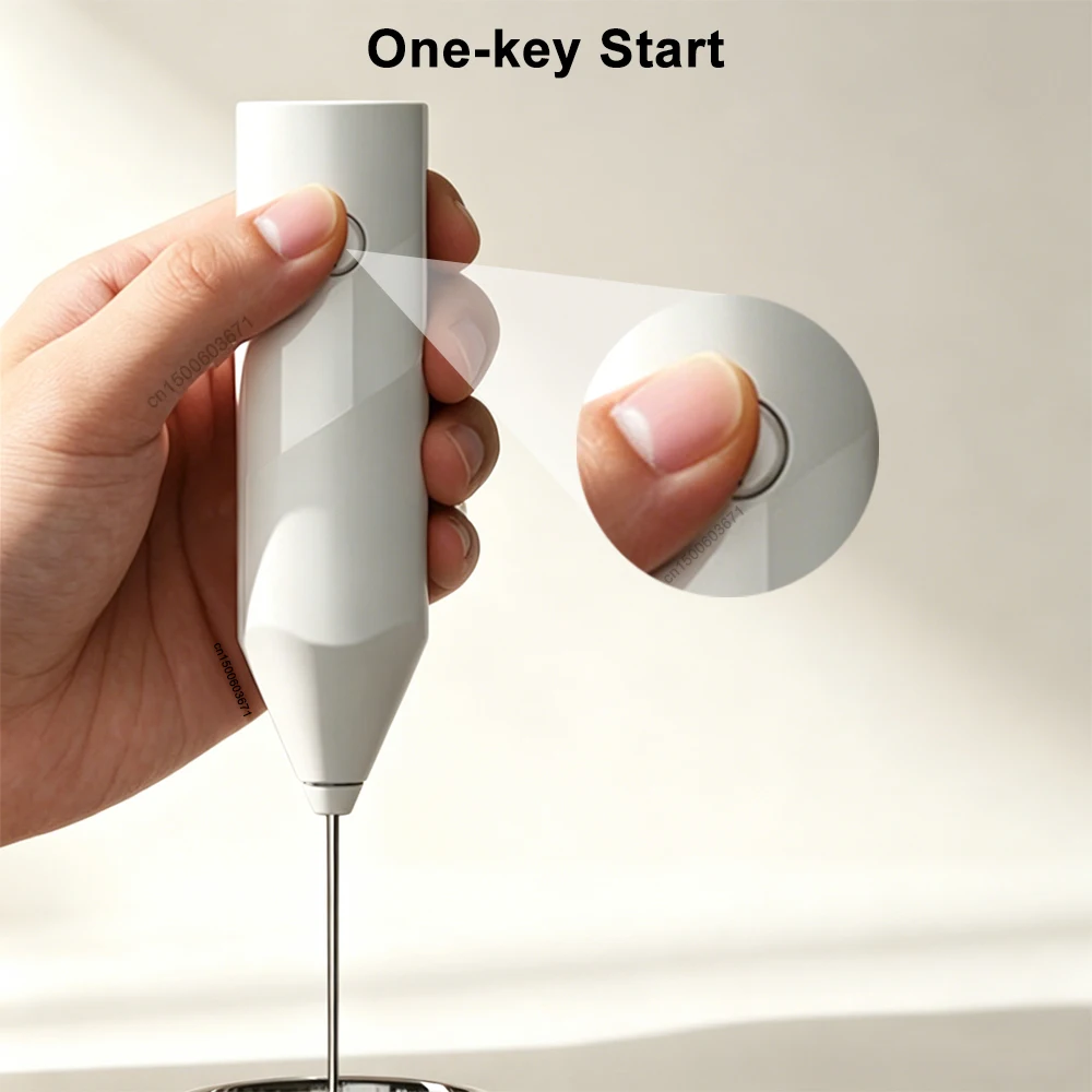 Wireless Electric Milk Frother and Foam Maker for Coffee, Lattes, Cappuccinos, Matcha, and More
