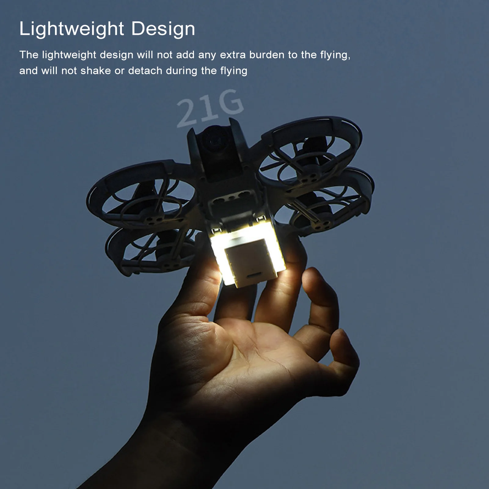 Train d'atterrissage lumineux pour drone Neo - Protection batterie et vol nocturne