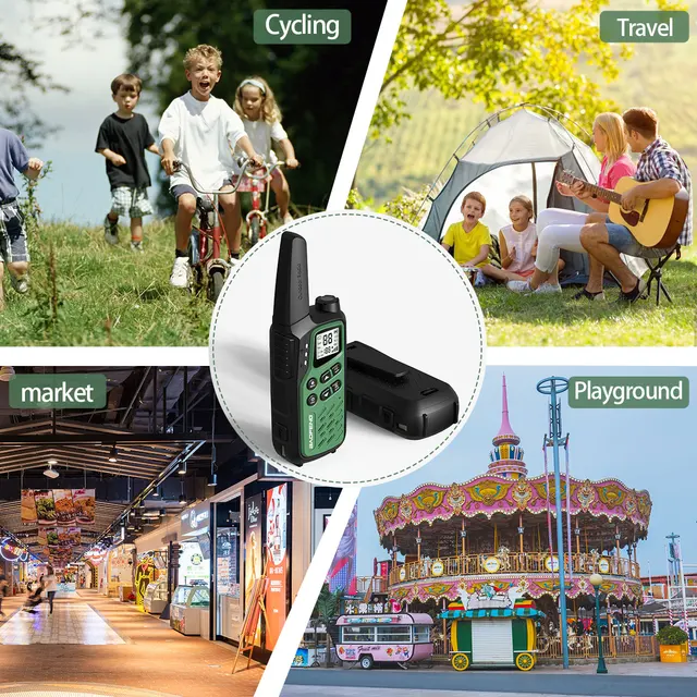 2Pack Long Range USB-C Rechargeable Mini Walkie Talkies 6