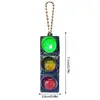 3d traffic signal keychain creative LED luminous keychain mini traffic signal light car keychain backpack ornament 6