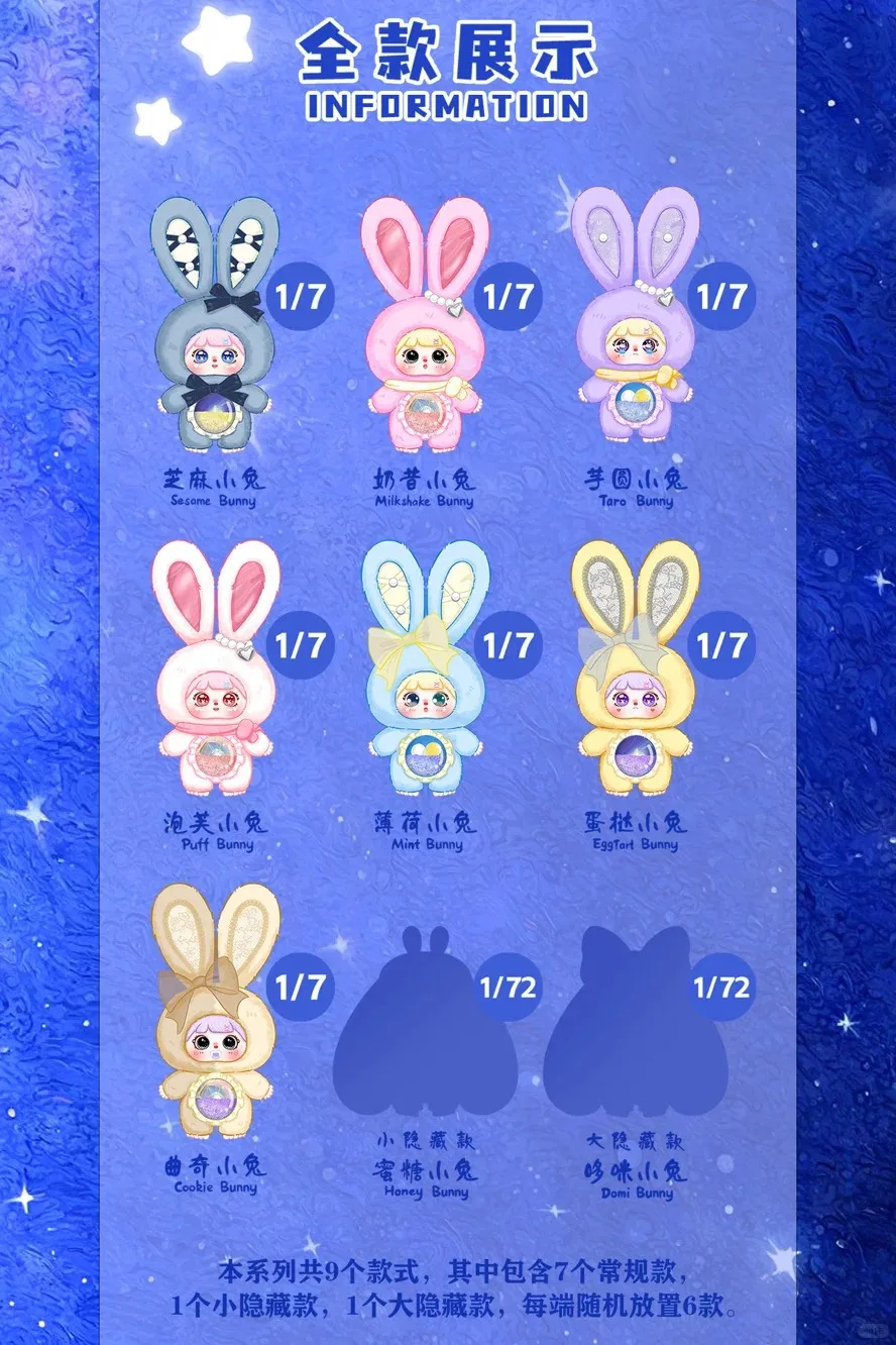 Mocici Sugar Rabbit Magic Secret Realm Vinyl Plush Keychain Blind