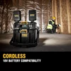 DEWALT DWST08061 2.0 TOUGHSYSTEM Adjustable Work Light With Storage 2-In-1 Featuring LED Heads Compact Storage Box 4