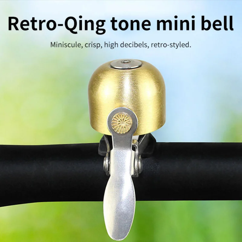 Bicycle Vintage Brass Bell Ring Clear Sound Quality MTB Road Bike Retro Alloy Bell Cycling Children Horn Kid Bike Accessories new children s grow taller balance toy frog jumping outdoor exercise equipment color boys and girls fitness bouncing sound