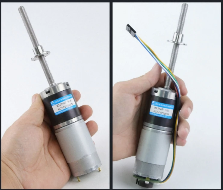 Sc24488930aa84477a5ce6eb53c10e4c6p 12v 24v 100kg. Cm duży moment obrotowy planetarna redukcja prądu stałego silnik z enkoderem pręta śruba gwintowana M8