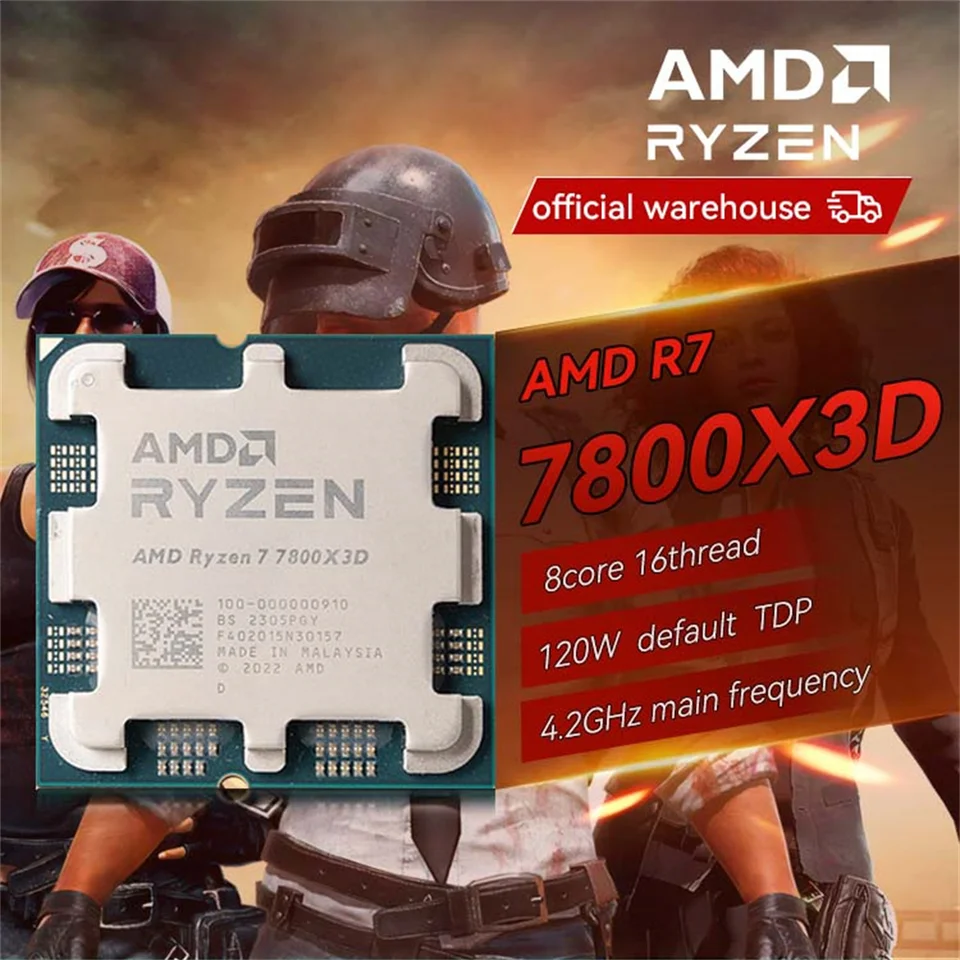 新品未使用 AMD Ryzen 7 7800X3D AMD Ryzen 7 7800X3D Zen4 CPU Gets Price Drop