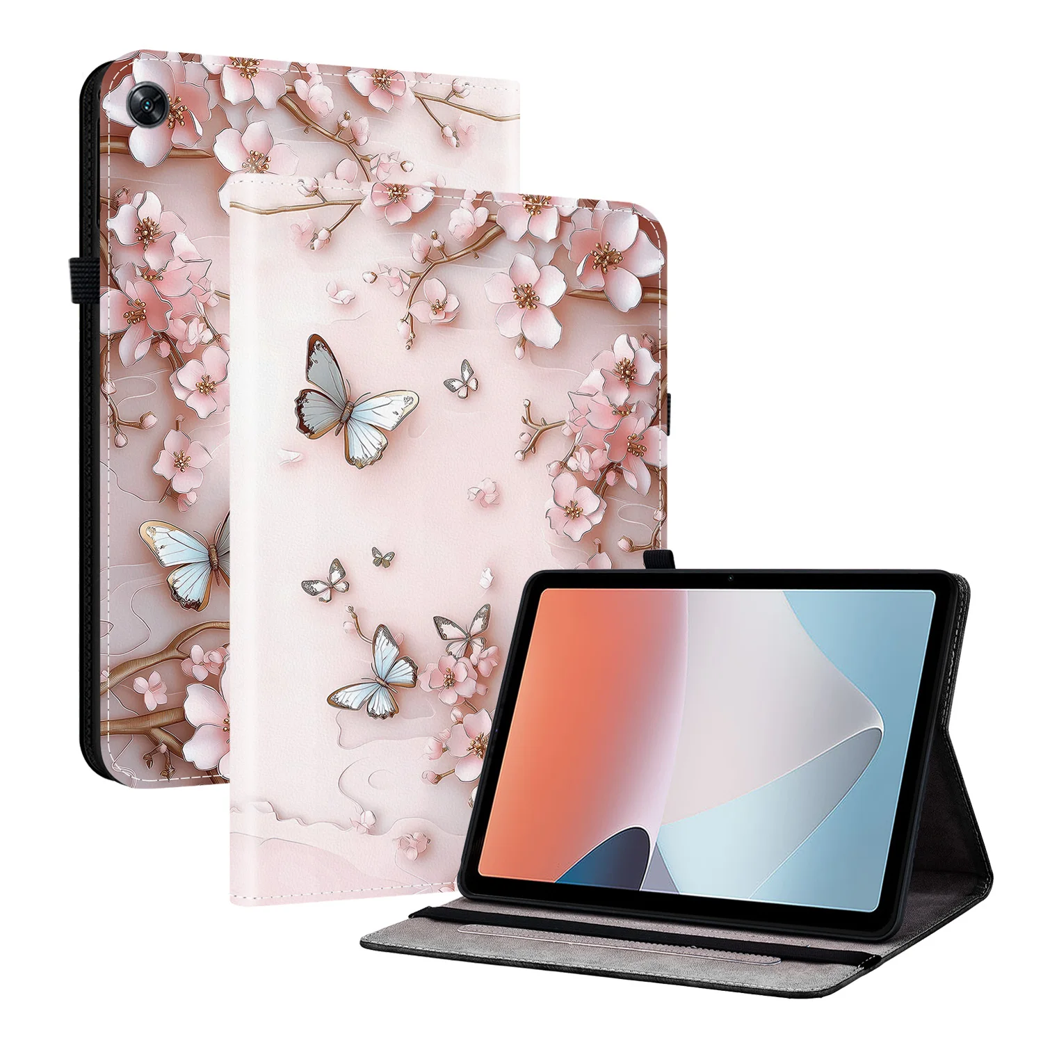Premium PU Leather Tablet Cover with Adjustable Stand | Universal Design for Multiple Tablet Sizes