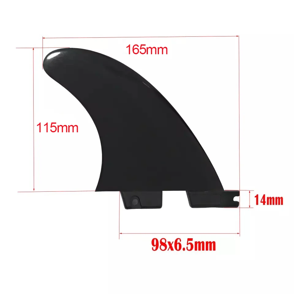 2 PCS Surf FIN F II G5 Side Fins High Quality Fiberglass Plastic Black/White/Jade Surfboard Surfing Fins 5