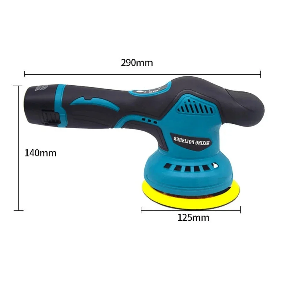 12V Cordless Car Polishing Machine 8 Gears 380W Automotive Electric Waxing Repairing Wireless Sander Polish
