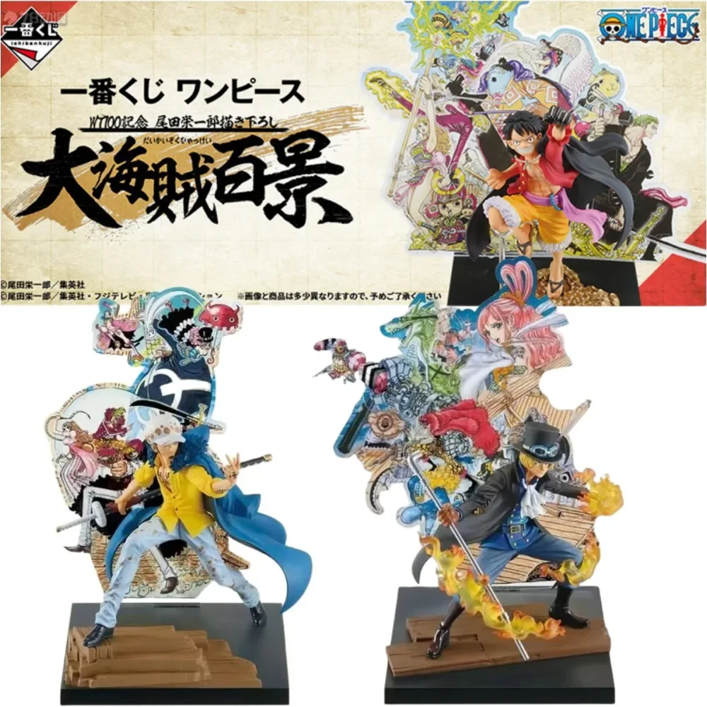 

BANDAI Original ONE PIECE Ichiban Kuji WT100 Anime Carrot Luffy LAW ACE Yamato Sabo Figurals Brinquedos Toy Model Birthday Gifts